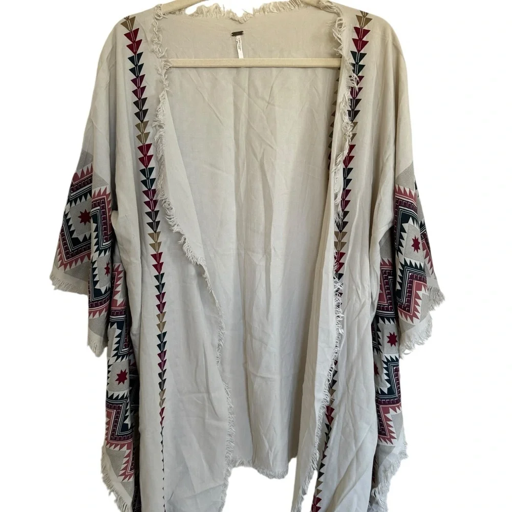 FREE PEOPLE AZTEC FRINGE CARDIGAN